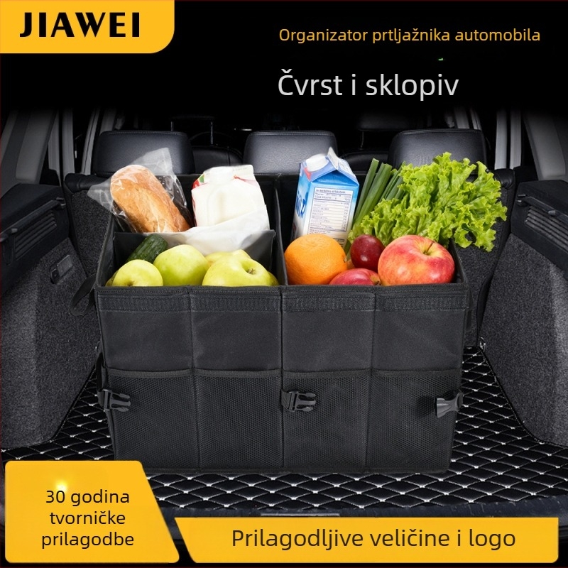 JiaWei Tekstilna kutija alata - Modularna kutija za prtljažnik automobila, Veliki kapacitet, Sklopivi organizator