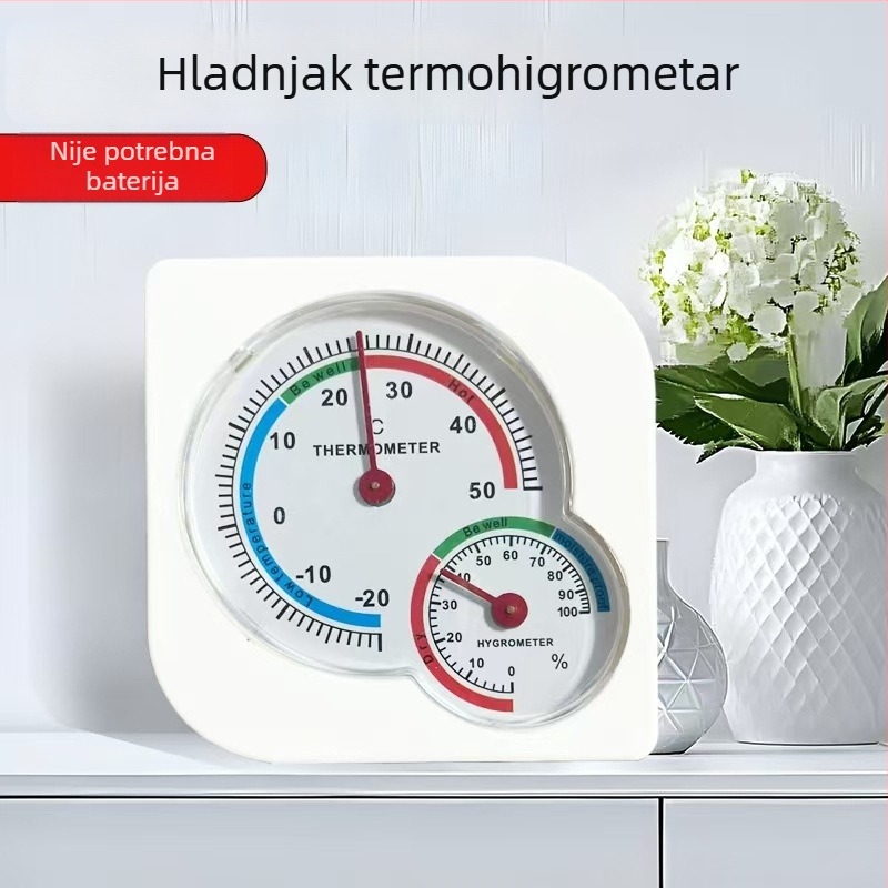 Desktop i zidni dvostruko funkcionalni termometar i higrometar, u obliku tikve, za kućnu upotrebu; pogodan za bolnice, staklenike, skladišta i uzgoj
