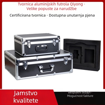 Aluminijski kovčeg za opremu s protupožnim panelima i EVA unutarnjom postavom, prilagodljiva izrada