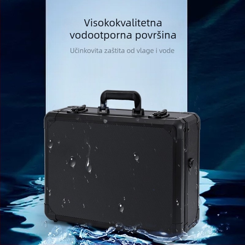 Prijenosna kutija za alate od aluminijske legure za instrumente i opremu, višenamjenska kutija za pohranu, kutija za ribolovnu opremu