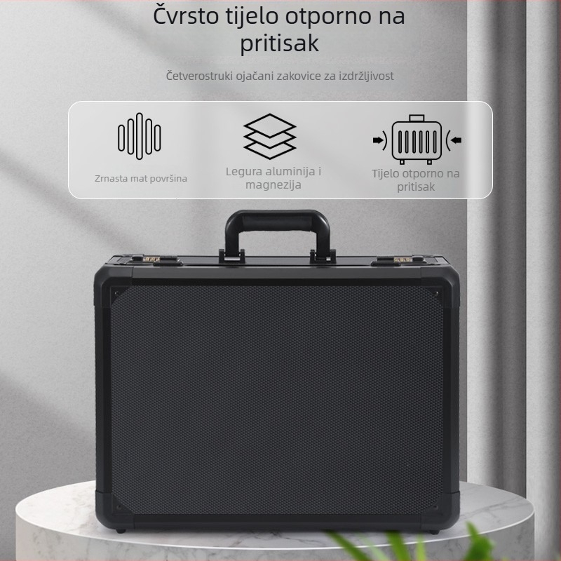 Prijenosna kutija za alate od aluminijske legure za instrumente i opremu, višenamjenska kutija za pohranu, kutija za ribolovnu opremu
