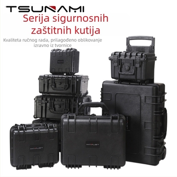 Prilagodljiv kofer na kotačima za fotografsku opremu — PP plast, prijenosna vučna ručka, čvrsti kofer, prilagodljiv kapacitet