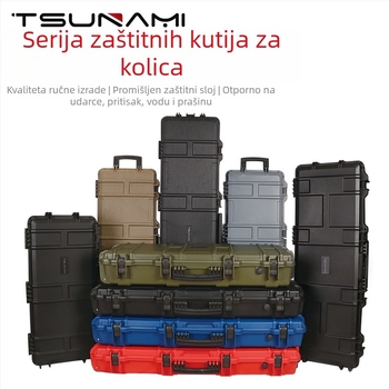 Prilagodljiv kofer na kotačima za fotografsku opremu — PP plast, prijenosna vučna ručka, čvrsti kofer, prilagodljiv kapacitet