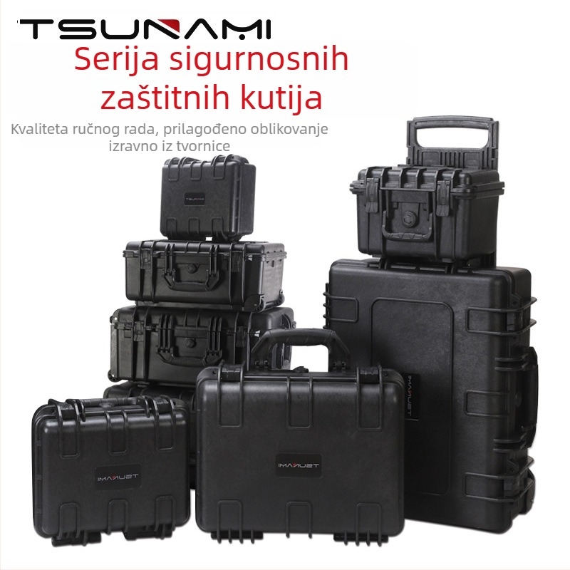 Prilagodljiv kofer na kotačima za fotografsku opremu — PP plast, prijenosna vučna ručka, čvrsti kofer, prilagodljiv kapacitet