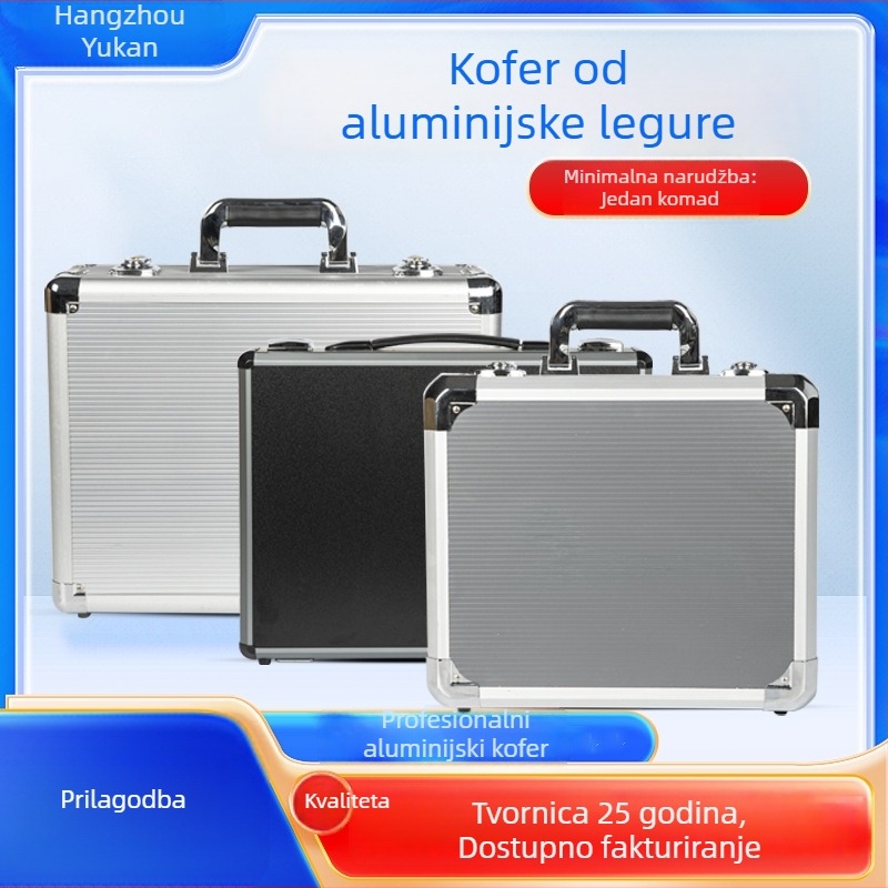 Letna kutija za alate od aluminija, otporna na udarce, prijenosna, prilagodljiva