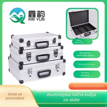 Prijenosna kutija za alate od aluminijske legure s ABS površinom, MDF pločom i EVA uloškom — model Xy-gjx010