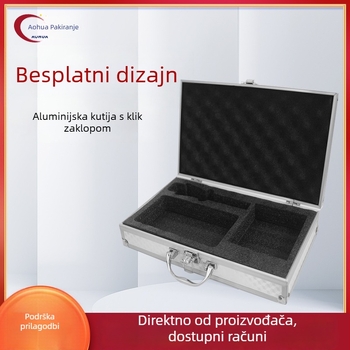Aluminijska kutija za audio opremu, kufer-stil, nosivost 5 kg, aluminijski okvir