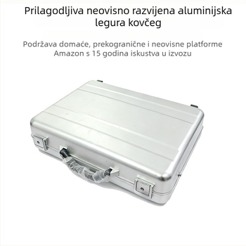 Kutija za alate od aluminija od jedne cjeline, prijenosna jednoslojna kutija za višestruko skladištenje alata