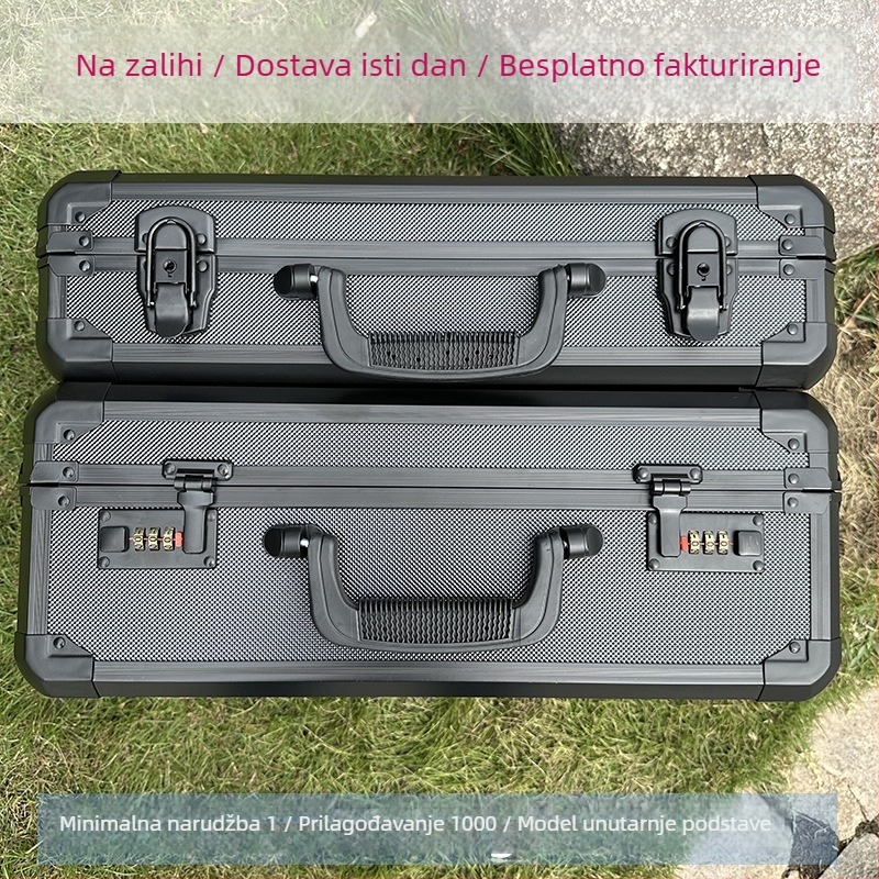 Aluminijsko kućište za instrumente, prijenosna ručna kutija za alate, uzorak