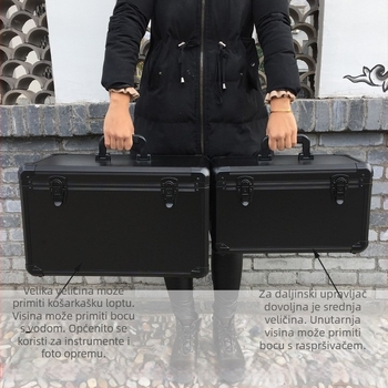 Velika kutija od aluminijske legure za alate i dronove – prijenosna kutija za opremu i letne modele
