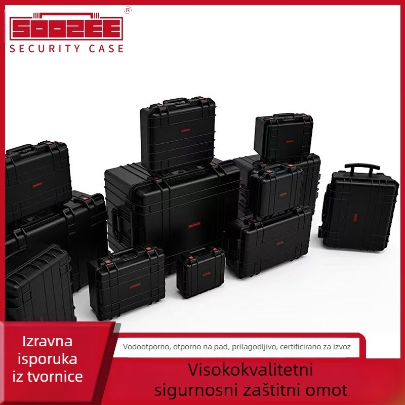 Shuang zhe SZ-5 Industrijske klase ojačana kutija za alate od modificiranog PP-a, prijenosna vodootporna i zatvaračka kutija, velika kapaciteta