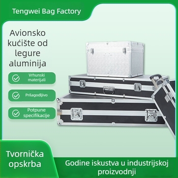 Aluminijska let kutija za šminku, instrumente i opremu, prijenosno skladištenje