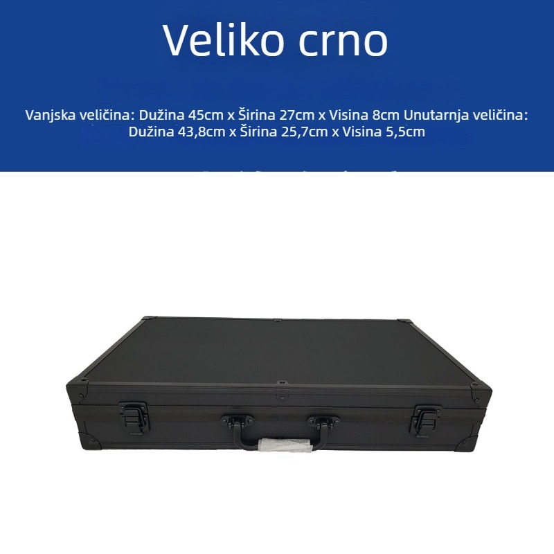 Plastična kutija za alate s pjenastom podlogom, otporna na udarce, za opremu i instrumente, spremište dokumenata
