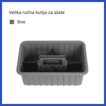 Plastična kutija za alate, ručni koš za alate, skladište alata i instrumenata, podrijetlo Jiangxi, snažna nosivost