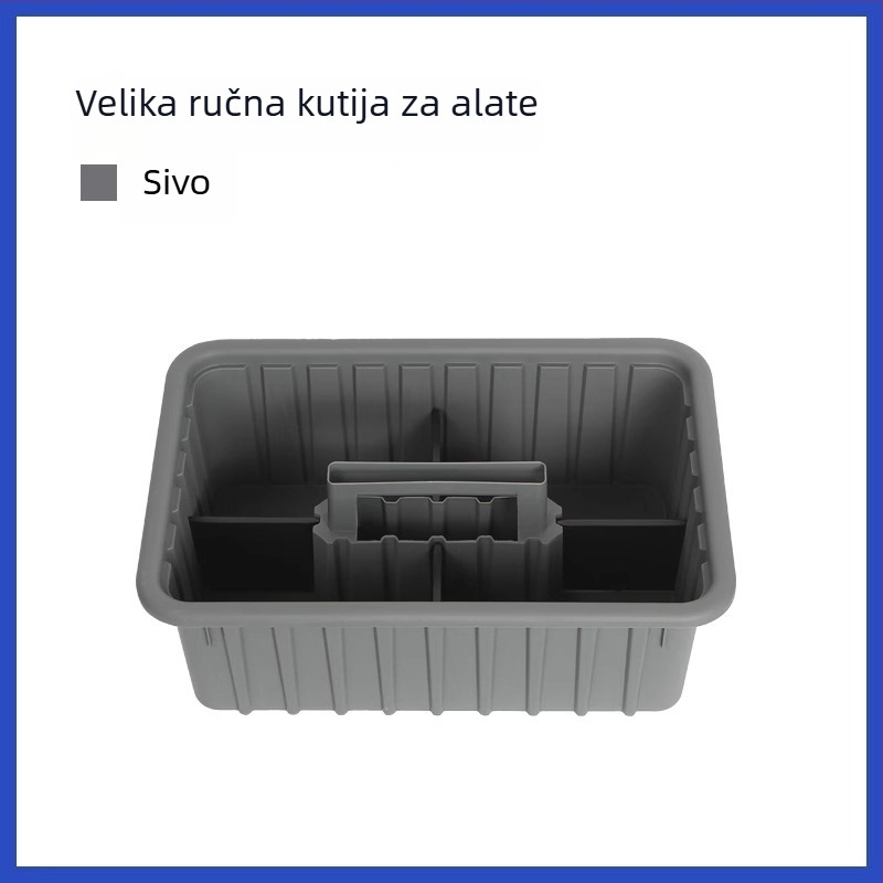 Plastična kutija za alate, ručni koš za alate, skladište alata i instrumenata, podrijetlo Jiangxi, snažna nosivost