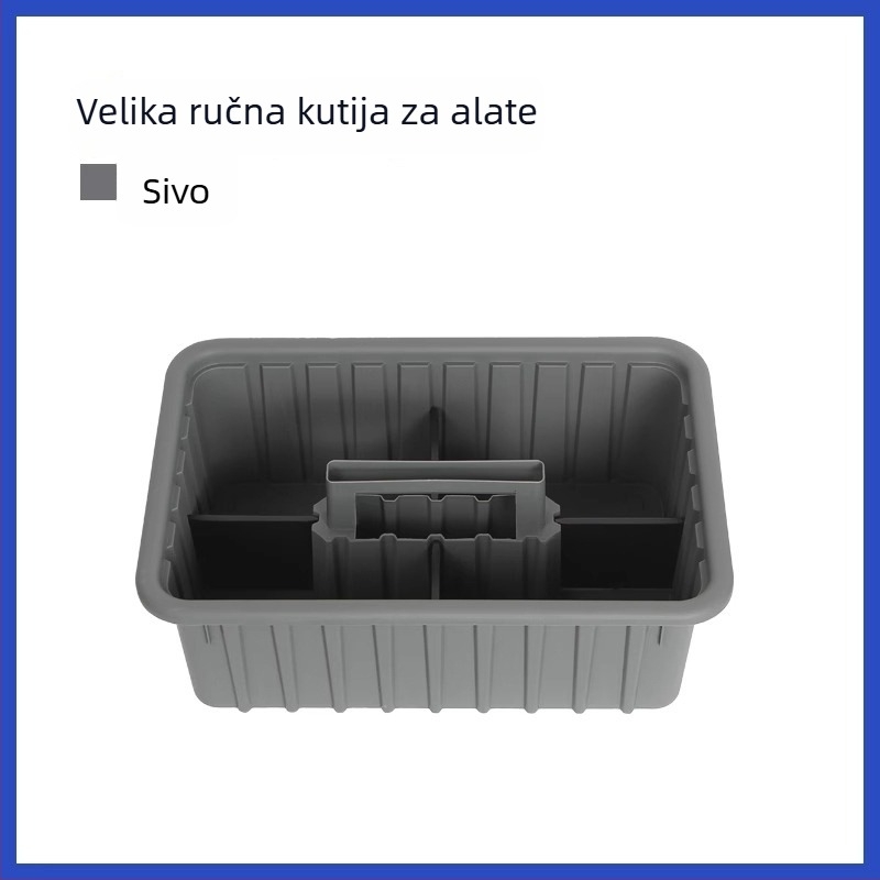 Plastična kutija za alate, ručni koš za alate, skladište alata i instrumenata, podrijetlo Jiangxi, snažna nosivost