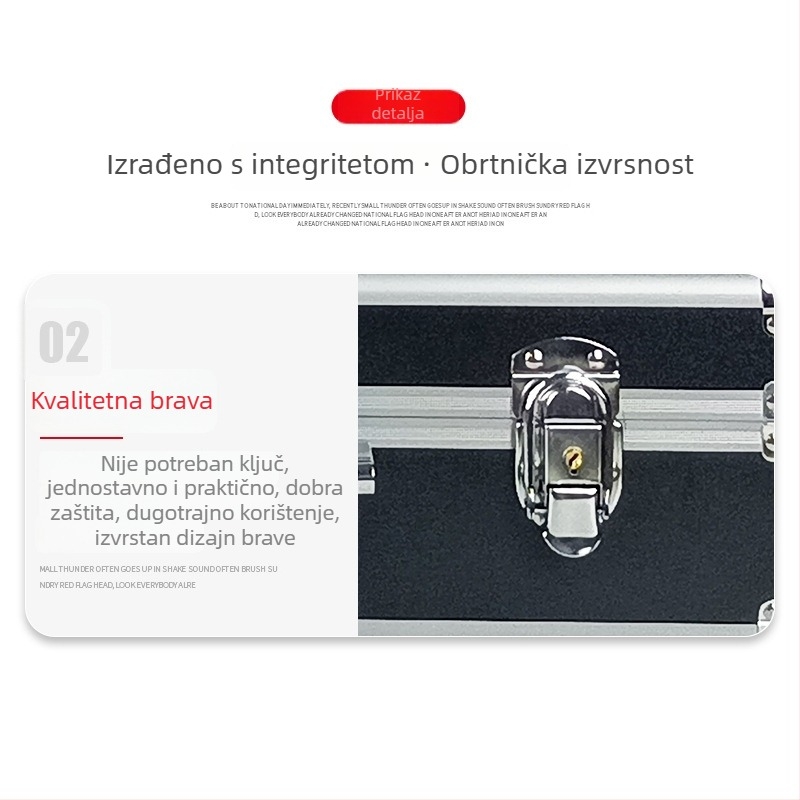 Prijenosna aluminijska kutija za vatrogasnu opremu, skladištenje u nuždi