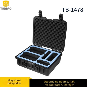TIGBRO TB-1478 industrijska zaštitna plastična kutija za instrumente – vodootporna, otporna na pritisak; Materijal: plastika; Prilagođeno obrađivanje: Da