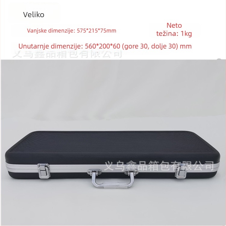 Ručna kutija za alat s aluminijskim okvirom i ABS kućištem, EVA unutarnjom oblogom, model ABS-6, pogodna za razna pakiranja