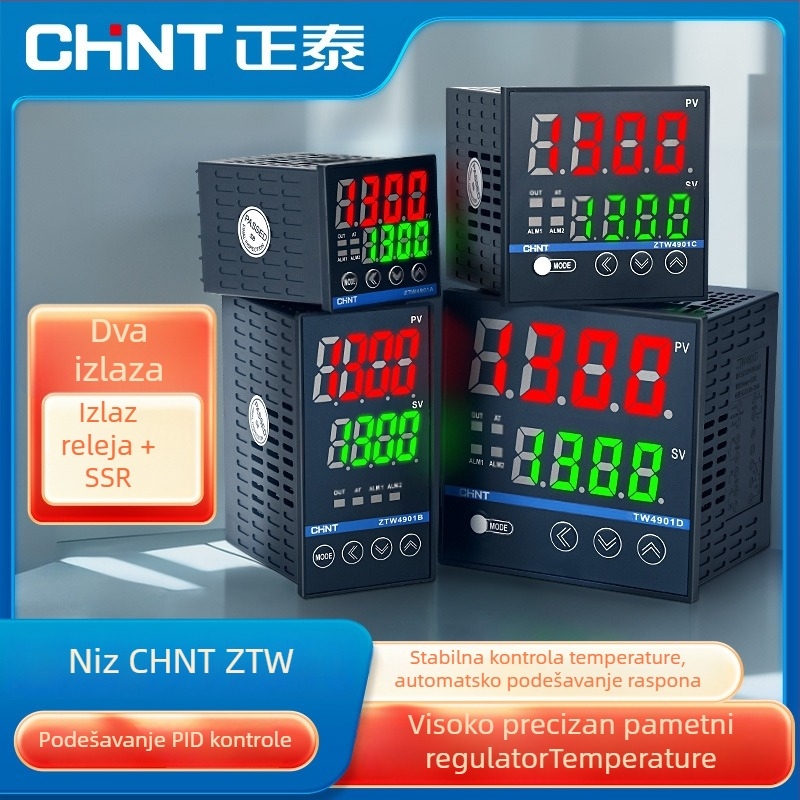 Chint ZTW inteligentni regulator temperature s PID, višenamjenski digitalni zaslon, automatska regulacija temperature, visoka preciznost