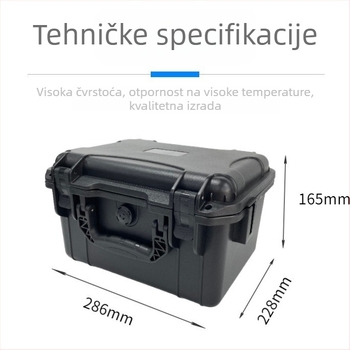 Kutija za alate s zaštitom od udaraca i vlage, PP plastična kutija, unutarnja obloga od pjene i EVA, nosivost 50