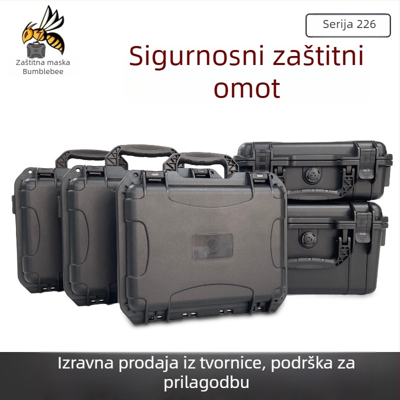 Kutija za alate s zaštitom od udaraca i vlage, PP plastična kutija, unutarnja obloga od pjene i EVA, nosivost 50