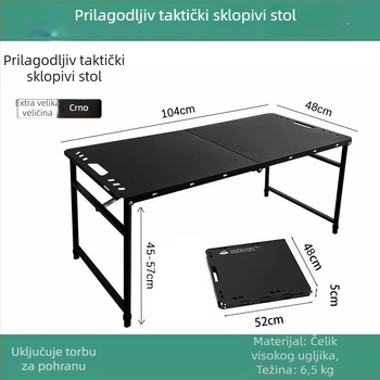 Stol od karbonskog čelika, sklopivog dizajna, kategorija: sklopivi stolovi i stolice