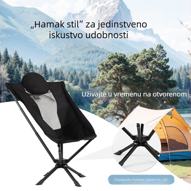 Sklopiva kamping stolica od aluminijske legure, prilagodljiva po narudžbi, nosivost 150 kg, OEM marka