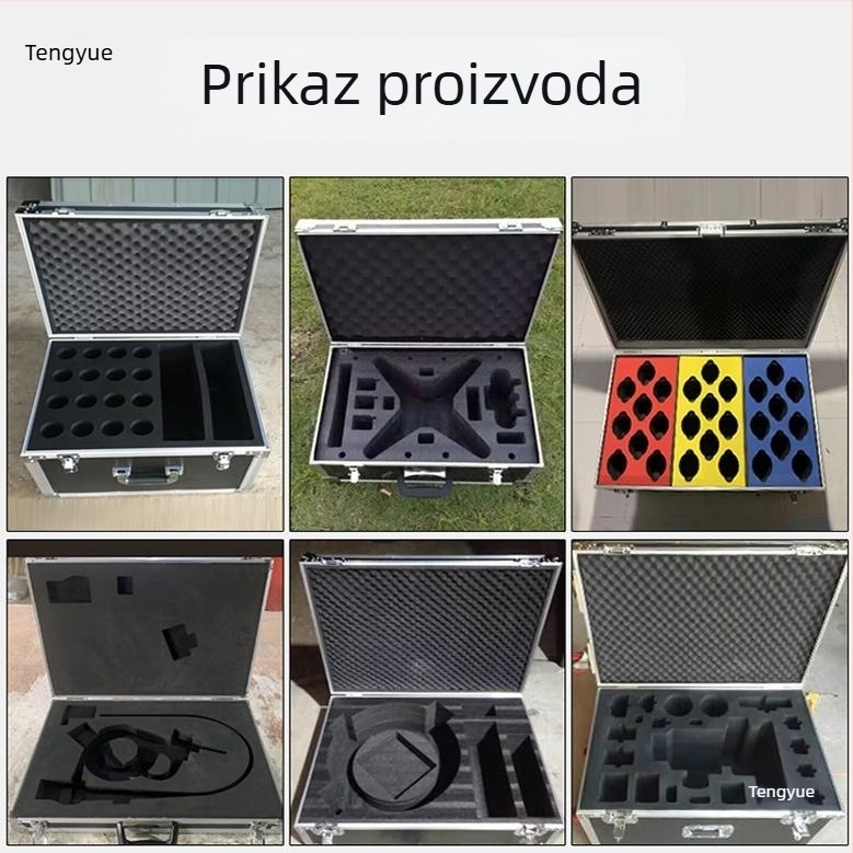 Letna kutija od aluminijske legure za opremu instrumenata i audio opremu