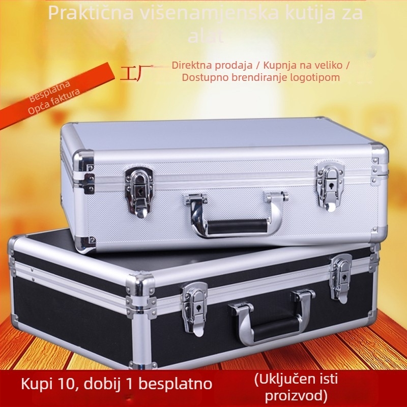 Set kutija za alat od aluminijskog legura u velikim, srednjim i malim veličinama