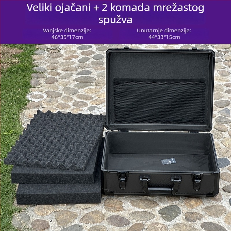 Prijenosna kutija za opremu, otporna na udarce, vojne klase, prijenosna