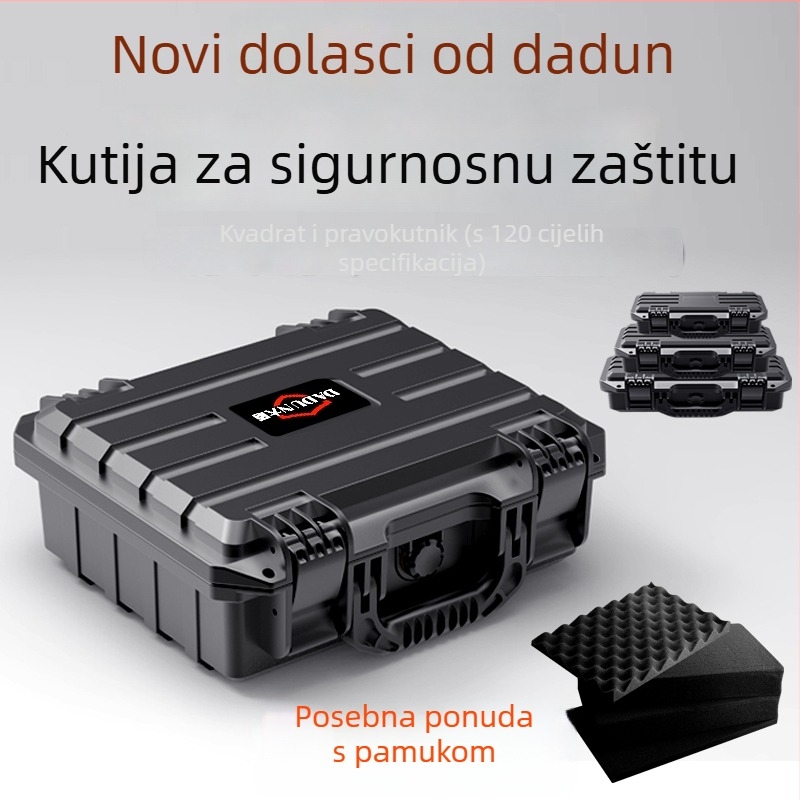 Big Shield plastična kutija za alate, otporna na udarce i vodootporna, skladištenje alata, instrumenata, EDC i kamere