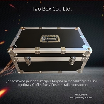 Prilagodljiva kutija za alate od aluminijske legure za pohranu instrumenata i alata; okvir od aluminijske legure, EVA presvlaka, unutrašnjost od kompozitne ploče; nosivost 50 kg, težina 10 kg