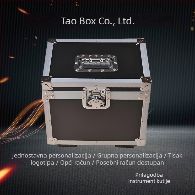 Prilagodljiva kutija za alate od aluminijske legure za pohranu instrumenata i alata; okvir od aluminijske legure, EVA presvlaka, unutrašnjost od kompozitne ploče; nosivost 50 kg, težina 10 kg