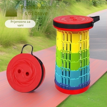 Vanjska prijenosna sklopiva stolica - plastična, za kampiranje