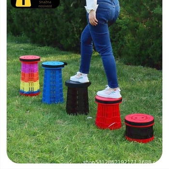 Vanjska prijenosna sklopiva stolica - plastična, za kampiranje