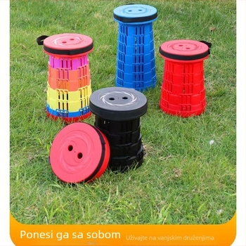 Vanjska prijenosna sklopiva stolica - plastična, za kampiranje