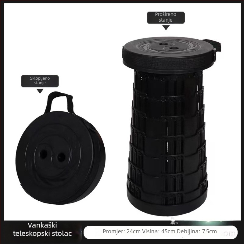 Vanjska prijenosna sklopiva stolica - plastična, za kampiranje