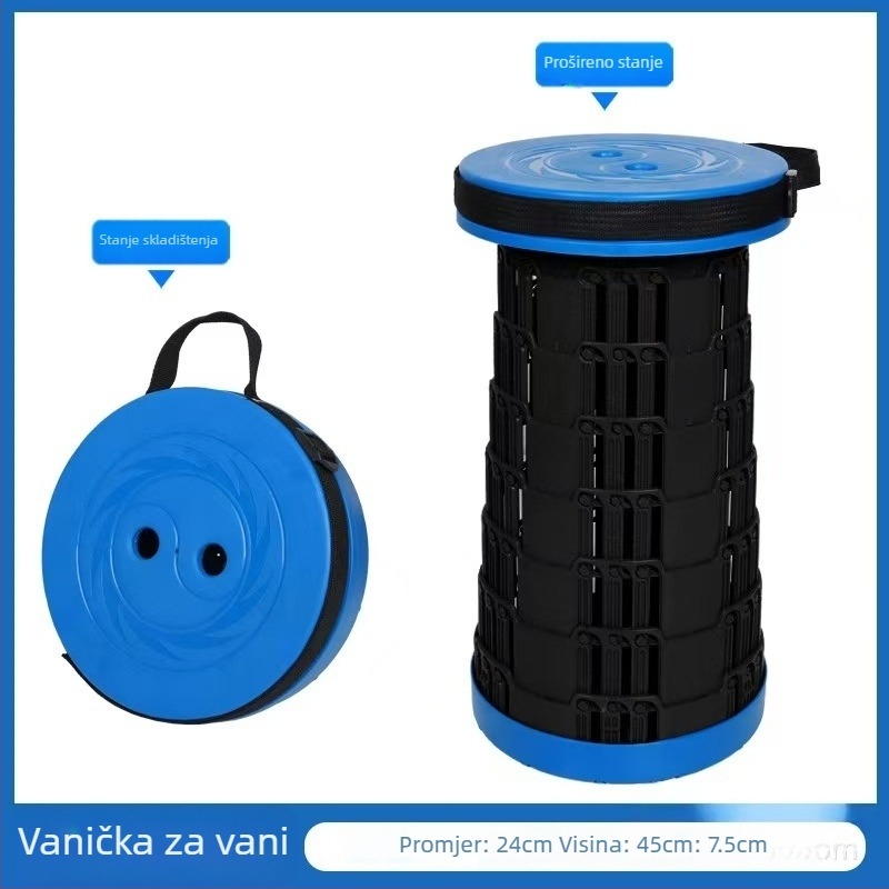 Vanjska prijenosna sklopiva stolica - plastična, za kampiranje