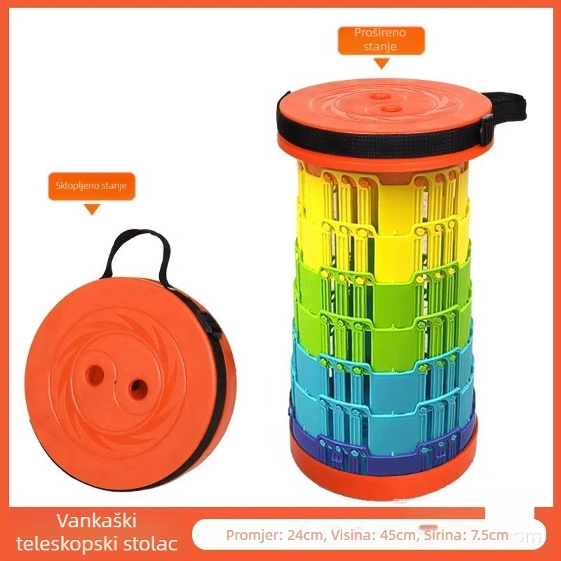 Vanjska prijenosna sklopiva stolica - plastična, za kampiranje