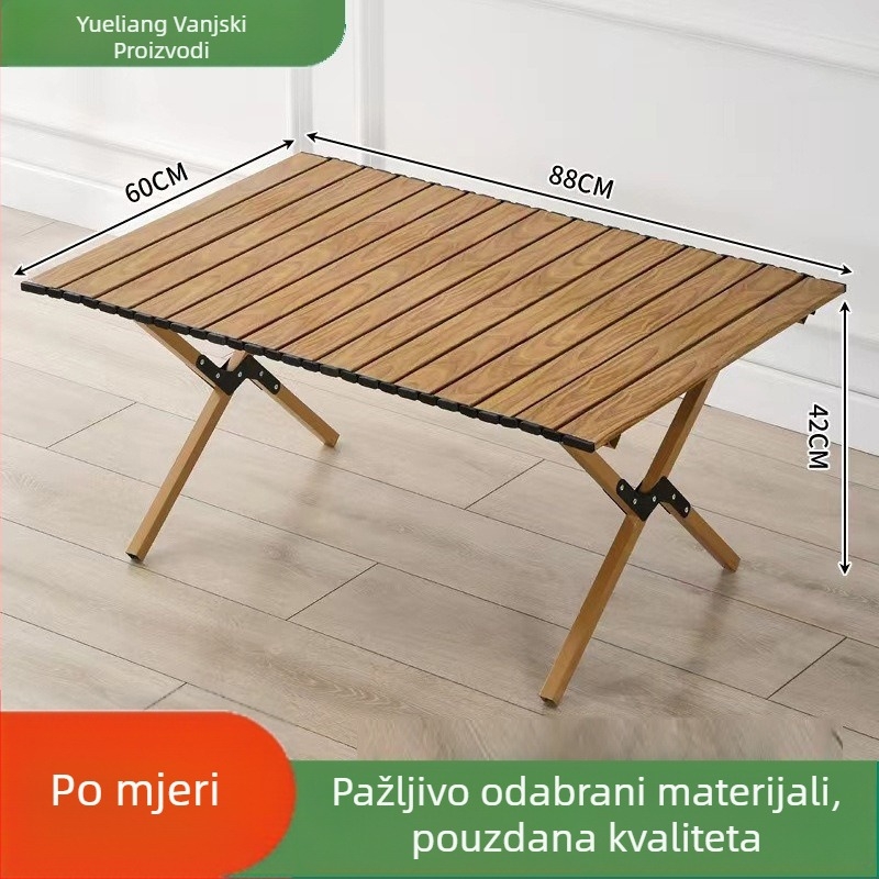 Vanjski Egg Roll sklopivi stol i stolac – karbonsko čelik, sklopivi, za kampiranje