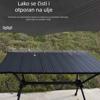 Vanjski sklopivi stol od aluminijske legure, prenosiv i podesiv, marka YZ yuesawa