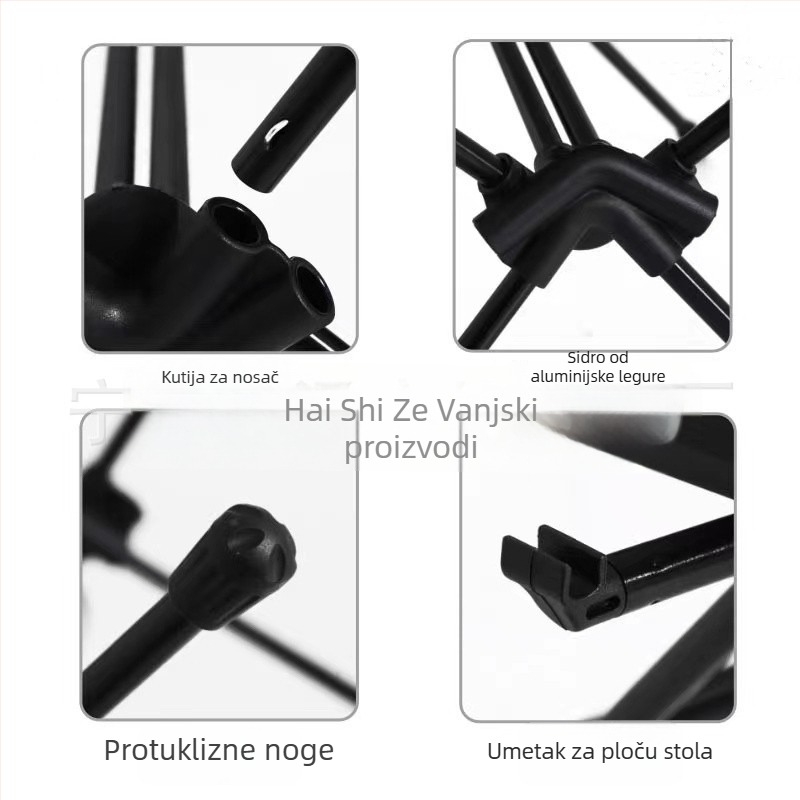 Vanjski sklopivi stol od aluminijske legure, prenosiv i podesiv, marka YZ yuesawa