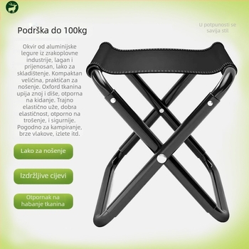 Sklopivi kamp kućni stol za ribolov – aluminijska legura, sklopivi, mogućnost prilagodbe