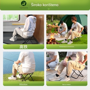 Sklopivi kamp kućni stol za ribolov – aluminijska legura, sklopivi, mogućnost prilagodbe