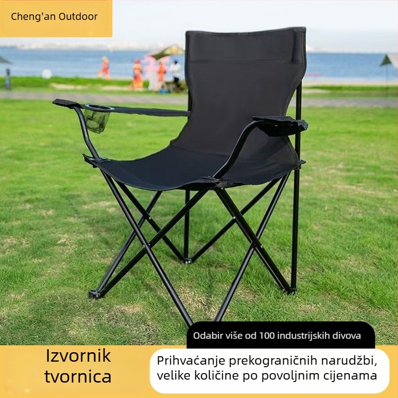 Vanjska sklopiva stolica s Oxford tkaninom i okvirom od karbonskog čelika; sklopiva; prilagodba dostupna; brend Cheng An