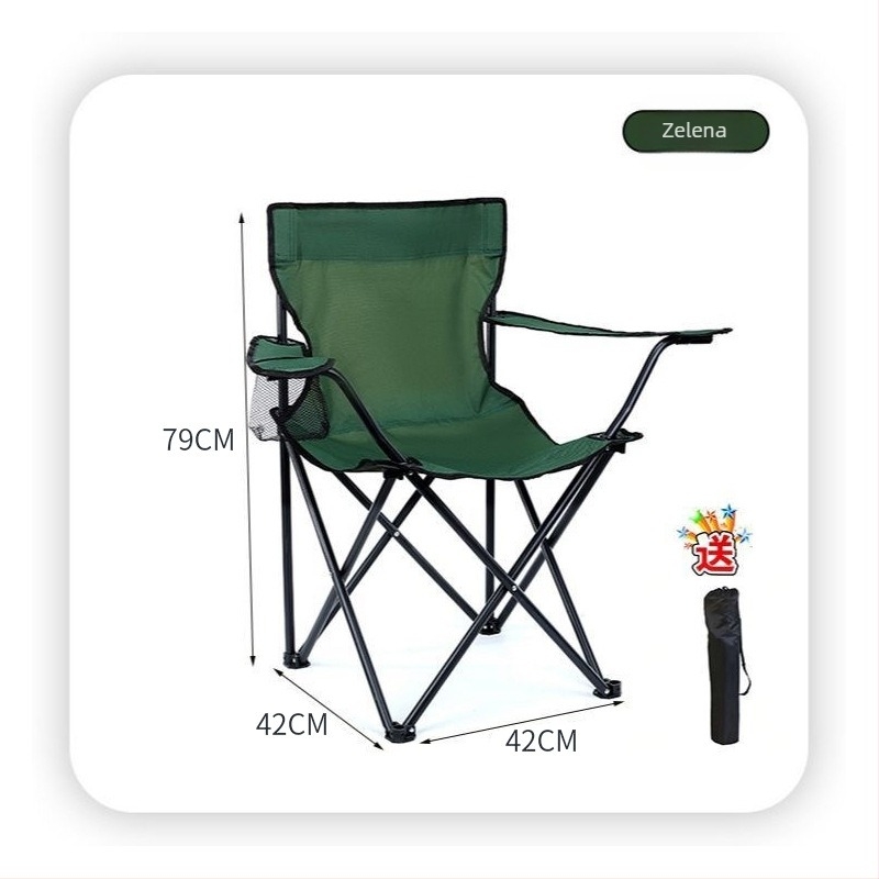 Vanjska sklopiva stolica s Oxford tkaninom i okvirom od karbonskog čelika; sklopiva; prilagodba dostupna; brend Cheng An