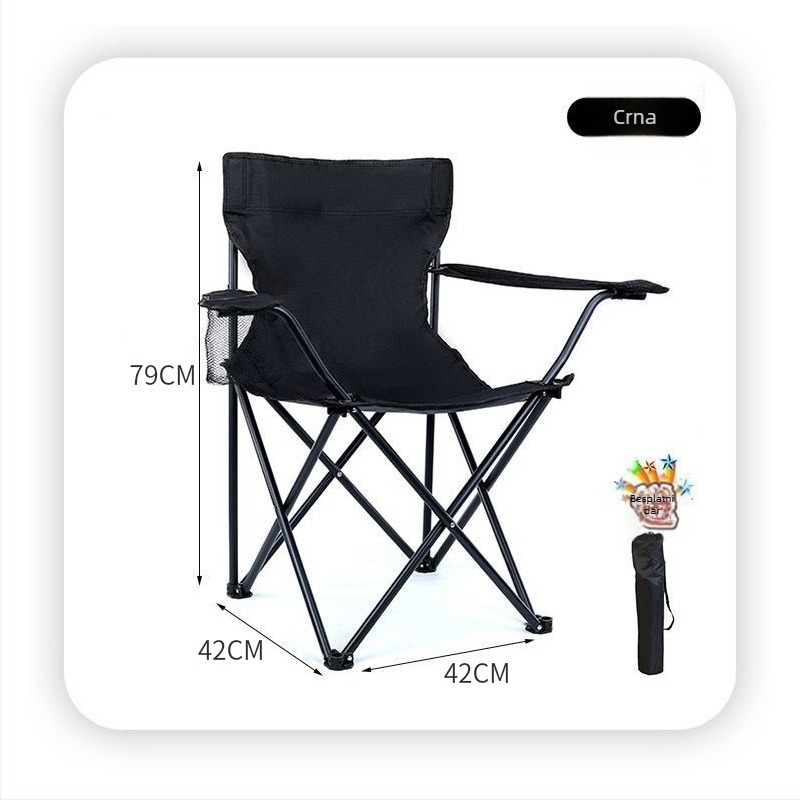 Vanjska sklopiva stolica s Oxford tkaninom i okvirom od karbonskog čelika; sklopiva; prilagodba dostupna; brend Cheng An