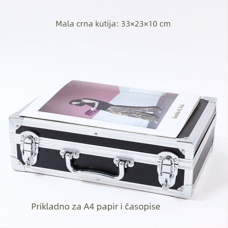 Prijenosna kutija za alat od aluminijske legure s otpornošću na vlagu i vodu, pogodna za alate, instrumente, električnu opremu i fotografsku opremu
