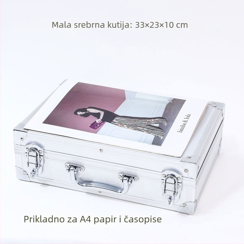 Prijenosna kutija za alat od aluminijske legure s otpornošću na vlagu i vodu, pogodna za alate, instrumente, električnu opremu i fotografsku opremu